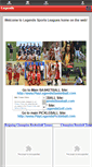 Mobile Screenshot of legendssportsleagues.com